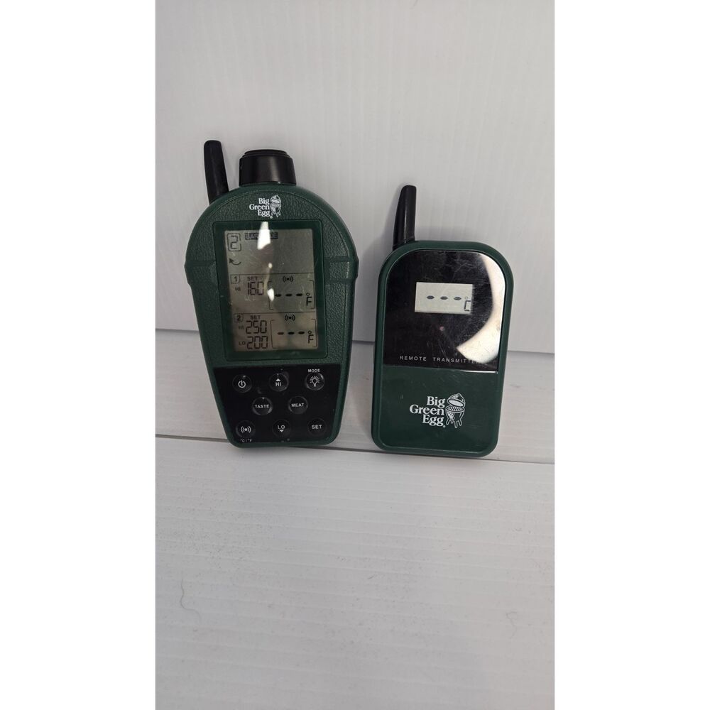 Big Green Egg Dual Probe Remote Wireless Thermometer Model # 116383 EUC ET-734